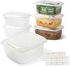¿Cuál es la capacidad adecuada de los envases para comida tailandesa?