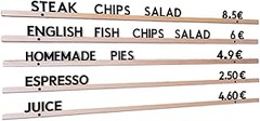 Cómo seleccionar la pizarra de menú ideal para tu restaurante