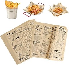 Papel antigrasa para hamburguesas