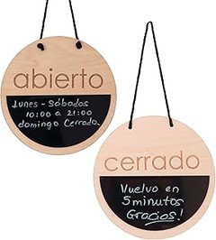 ¿Cuánto cuestan los carteles de abierto cerrado en el mercado?