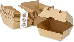 Cajas kraft para hamburguesas