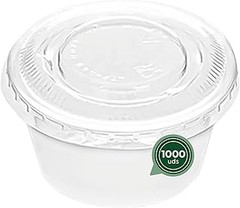 ¿Cuáles son las tarifas promedio de tarrinas de plástico para salsas?