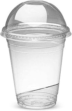 Vasos transparentes para smoothies