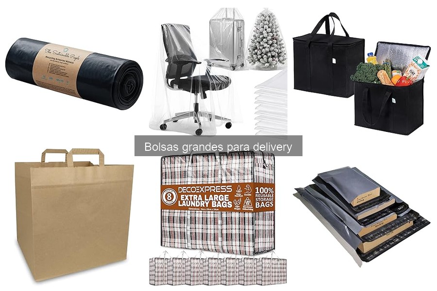 Alternativas a bolsas grandes para delivery: opciones y ventajas