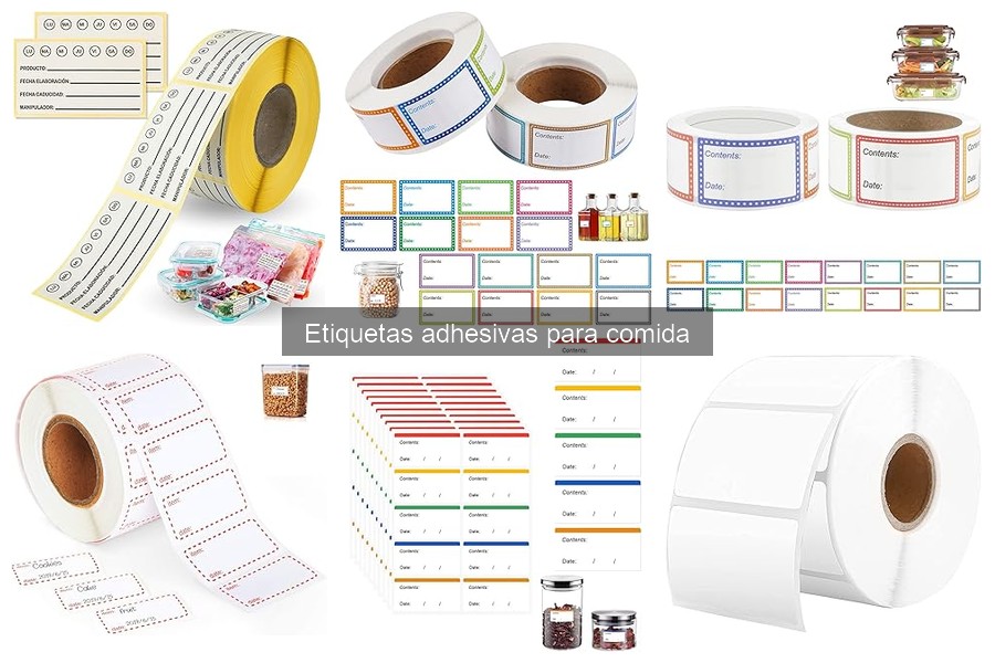 Alternativas a Etiquetas Adhesivas para Comida: Opciones Efectivas
