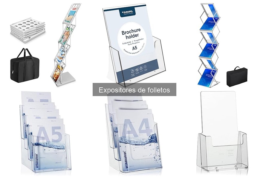 Alternativas a expositores de folletos para restaurantes