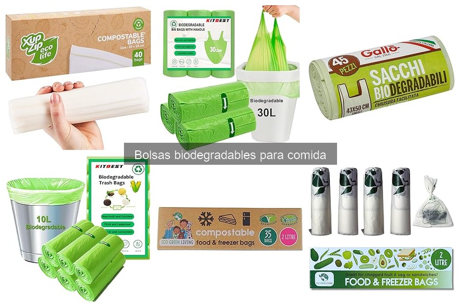 Alternativas a las bolsas biodegradables para comida