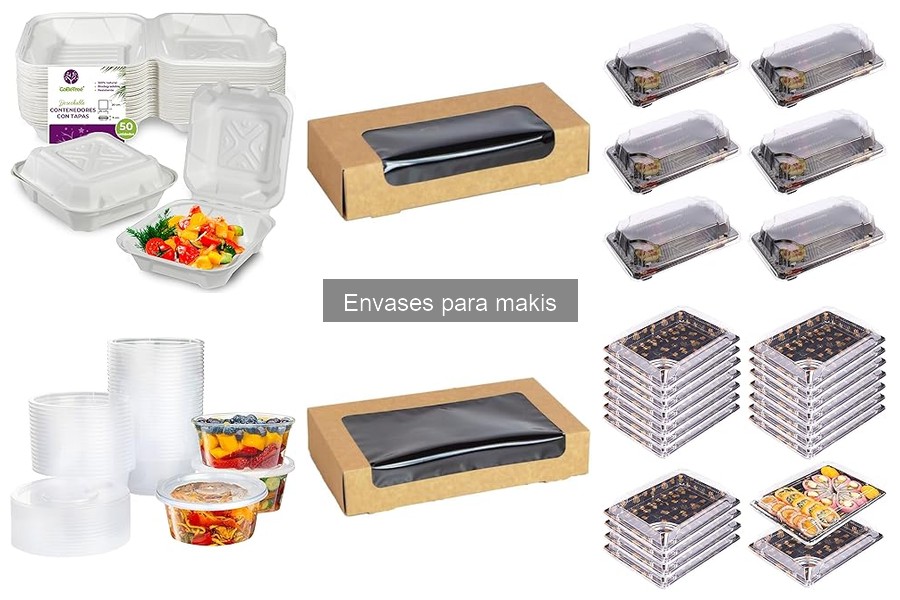 Alternativas a los envases tradicionales para makis