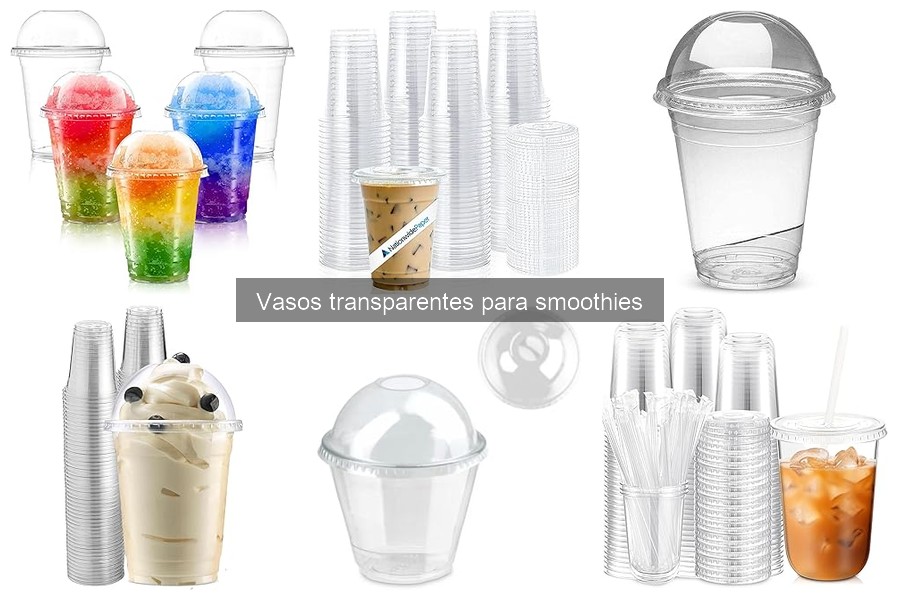Alternativas a los vasos transparentes para smoothies