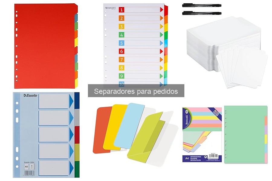 Alternativas a separadores para pedidos en restaurantes