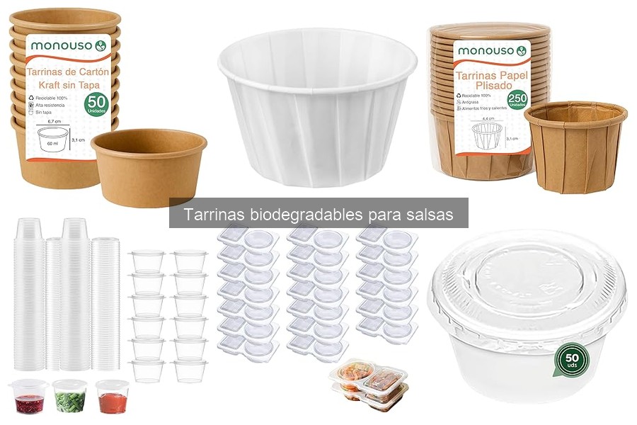 Alternativas a Tarrinas Biodegradables para Salsas