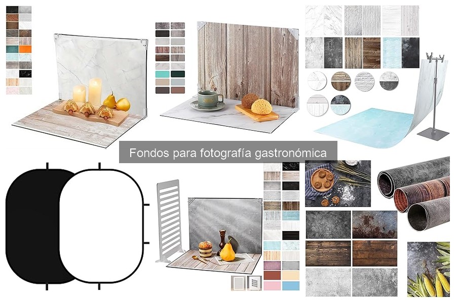 Alternativas creativas a fondos para fotografía de alimentos