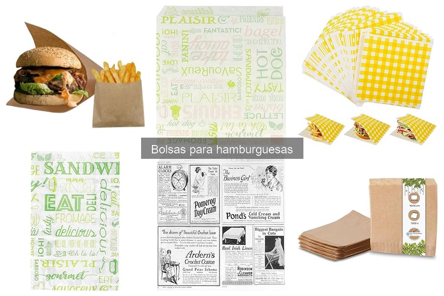 Alternativas innovadoras a bolsas para hamburguesas