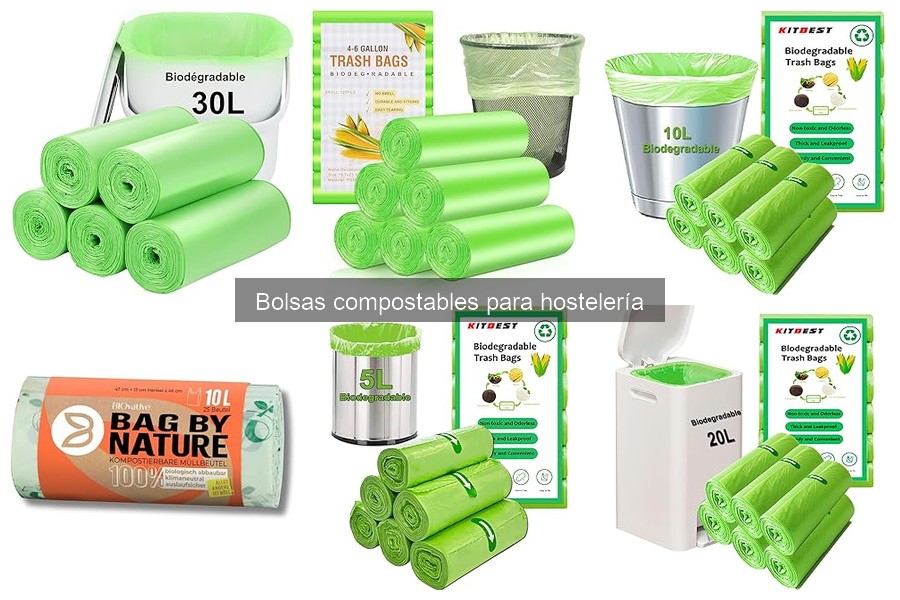 Biodegradabilidad de bolsas compostables para hostelería