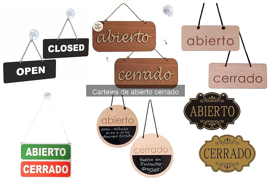 Carteles Abierto Cerrado Personalizados para Restaurantes