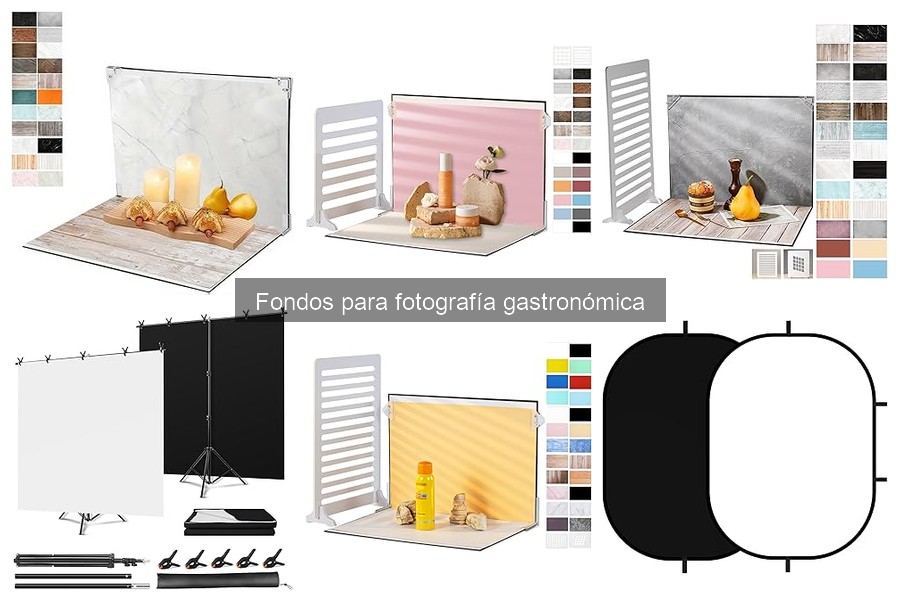 Cómo cuidar fondos para fotografía gastronómica