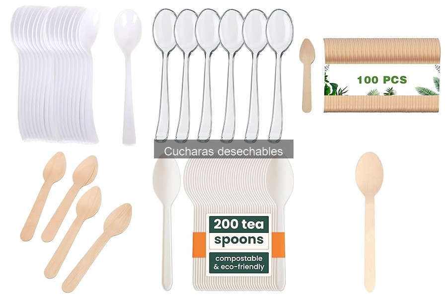 Cómo elegir cucharas desechables según la comida