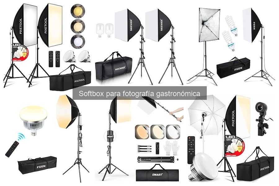 Cómo elegir el mejor softbox para fotografía gastronómica