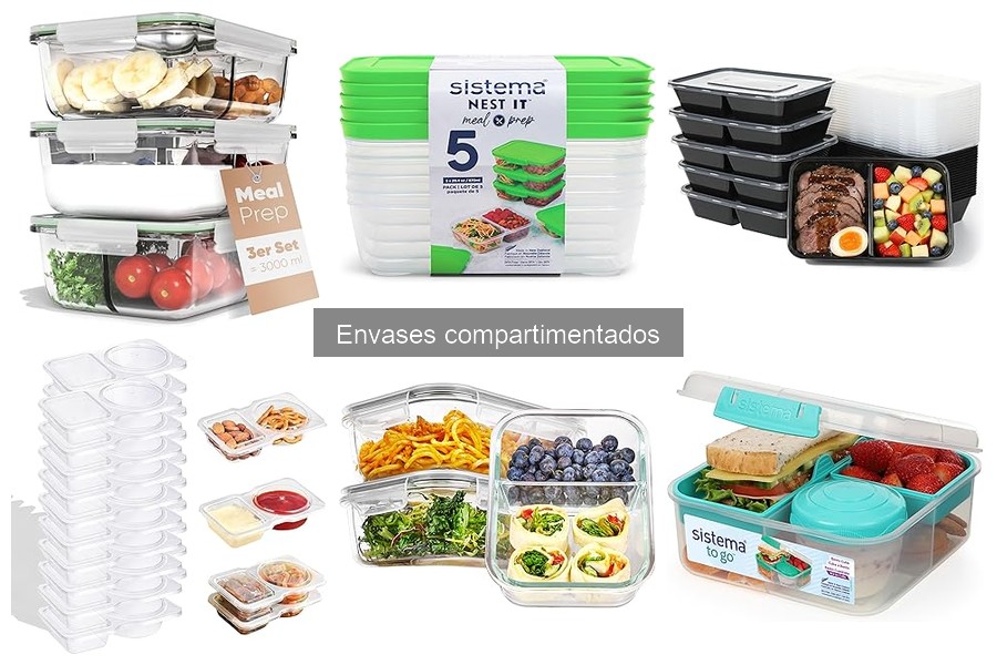 Cómo elegir envases compartimentados para cada tipo de comida