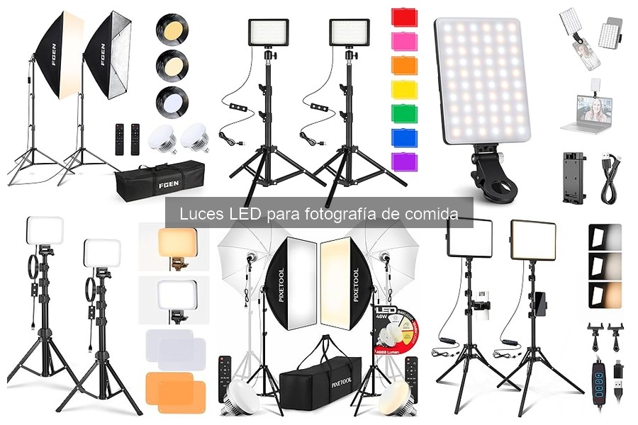 Cómo elegir la mejor luz LED para fotografía de comida