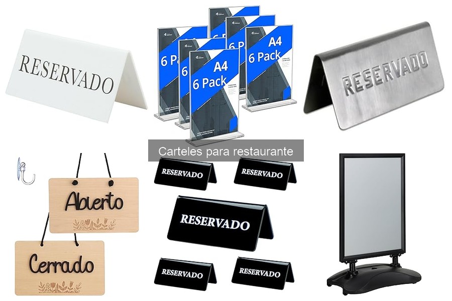 Cómo instalar carteles en restaurantes: guía práctica