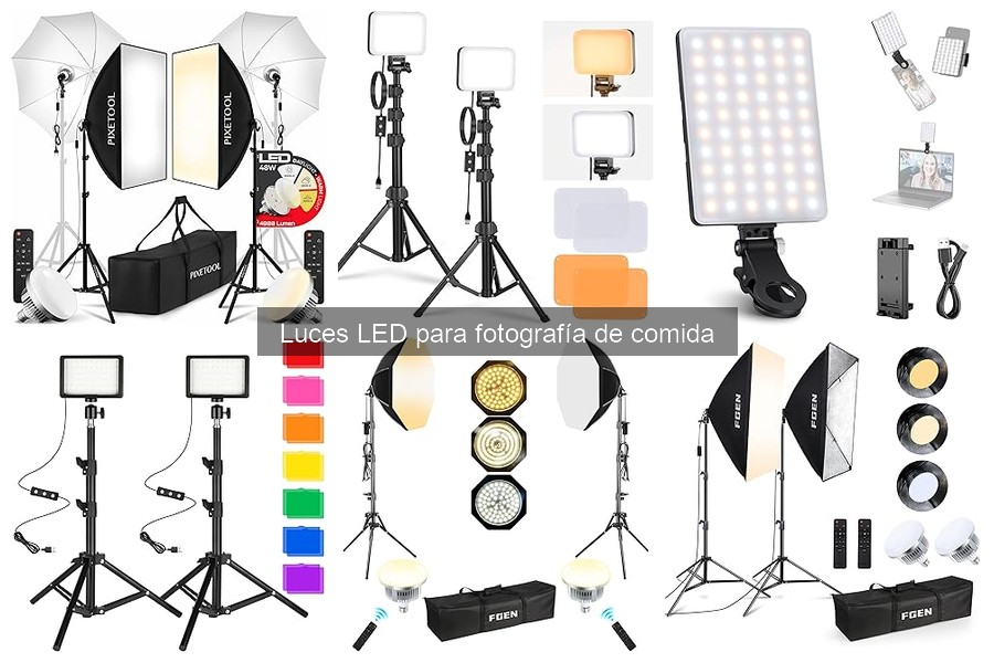 Cómo instalar luces LED para fotografía de comida fácilmente