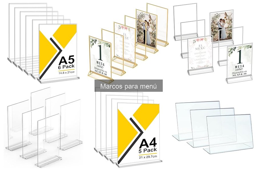 Cómo instalar marcos para menú de forma efectiva