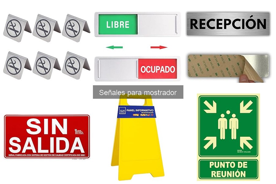 Cómo instalar señales para mostrador de forma efectiva