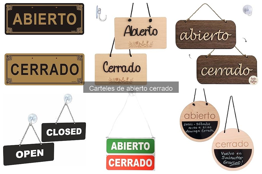 Cómo instalar un cartel de abierto cerrado correctamente