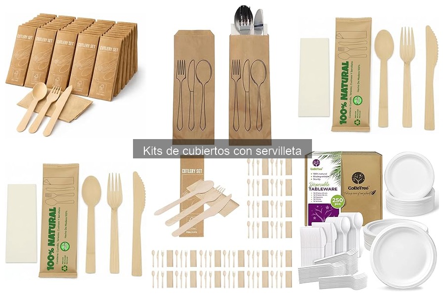 Cómo mantener y almacenar kits de cubiertos con servilleta