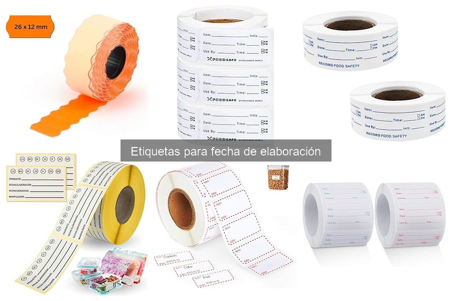 Cómo personalizar etiquetas para fecha de elaboración en restaurantes
