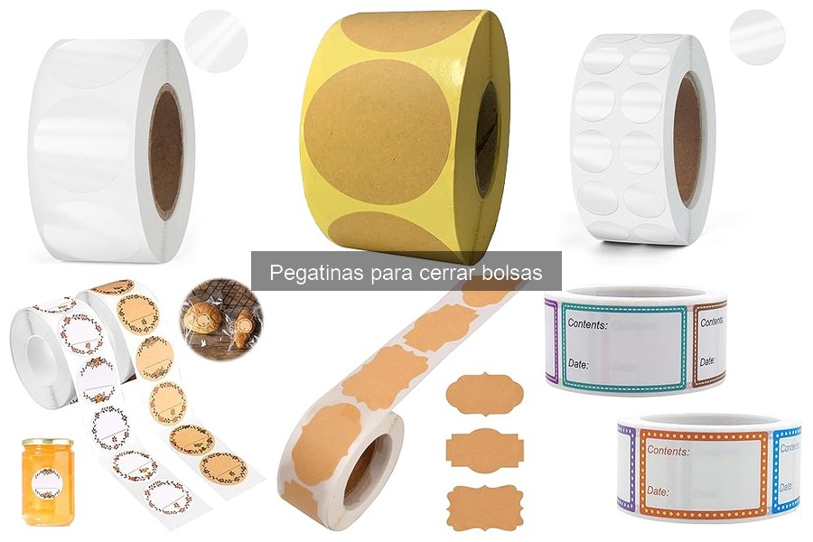 Cómo usar pegatinas para cerrar bolsas de manera eficaz