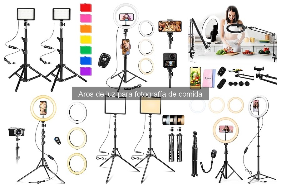 Cómo usar un aro de luz para fotografía de comida correctamente