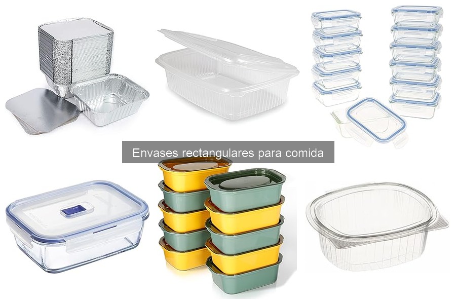 Cómo utilizar correctamente envases rectangulares para comida