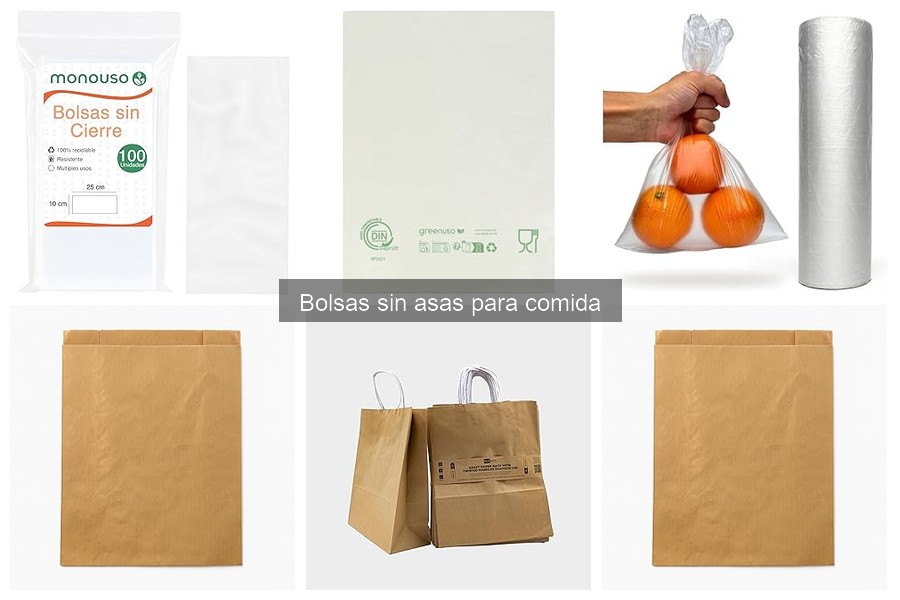 Comparativa: Bolsas Sin Asas vs. Con Asas para Comida