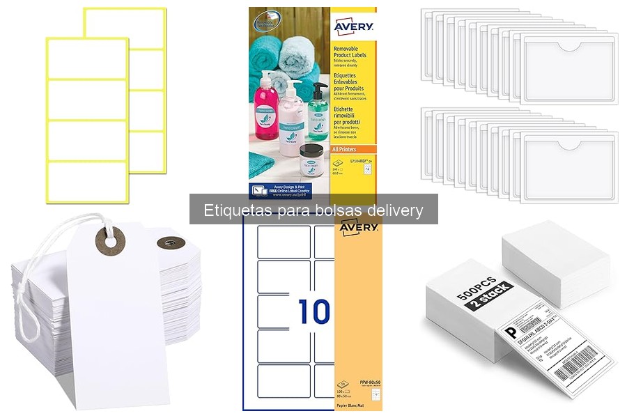 Comparativa de costes de etiquetas para bolsas delivery