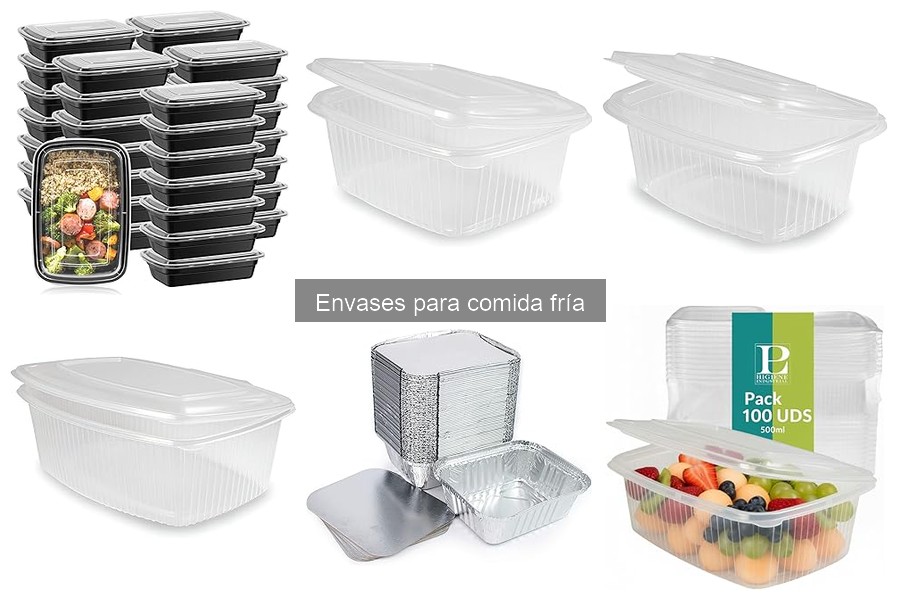 Comparativa de envases de cartón y plástico para comida fría