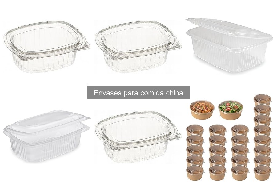 Comparativa de envases desechables y reutilizables para comida china