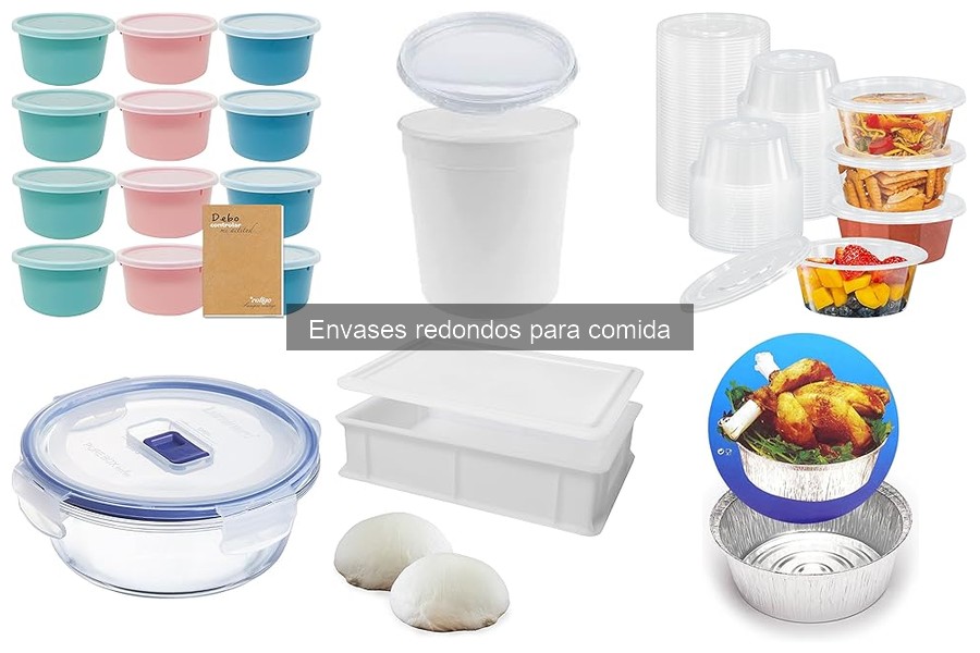 Comparativa de Envases Redondos de Plástico y Cartón para Comida