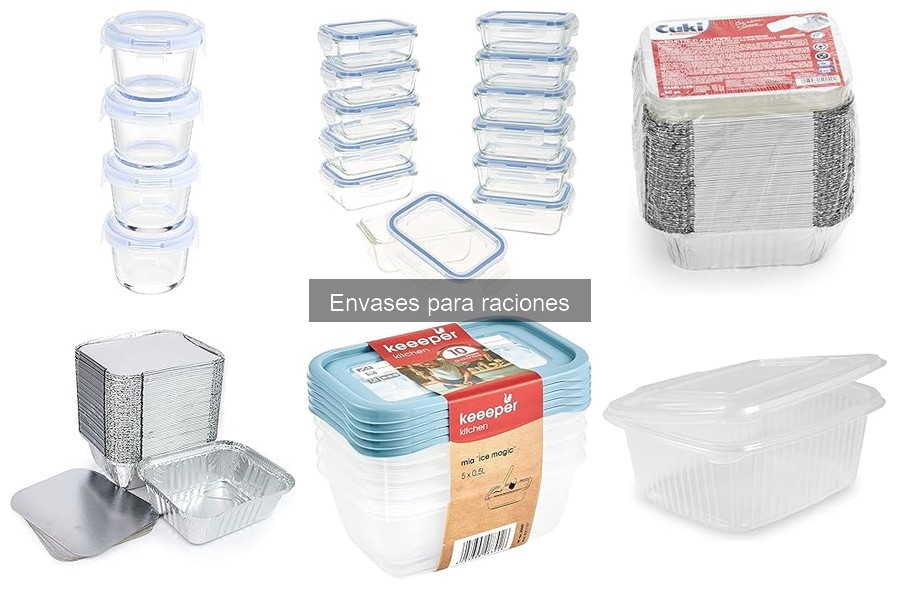 Comparativa de envases reutilizables y desechables para raciones