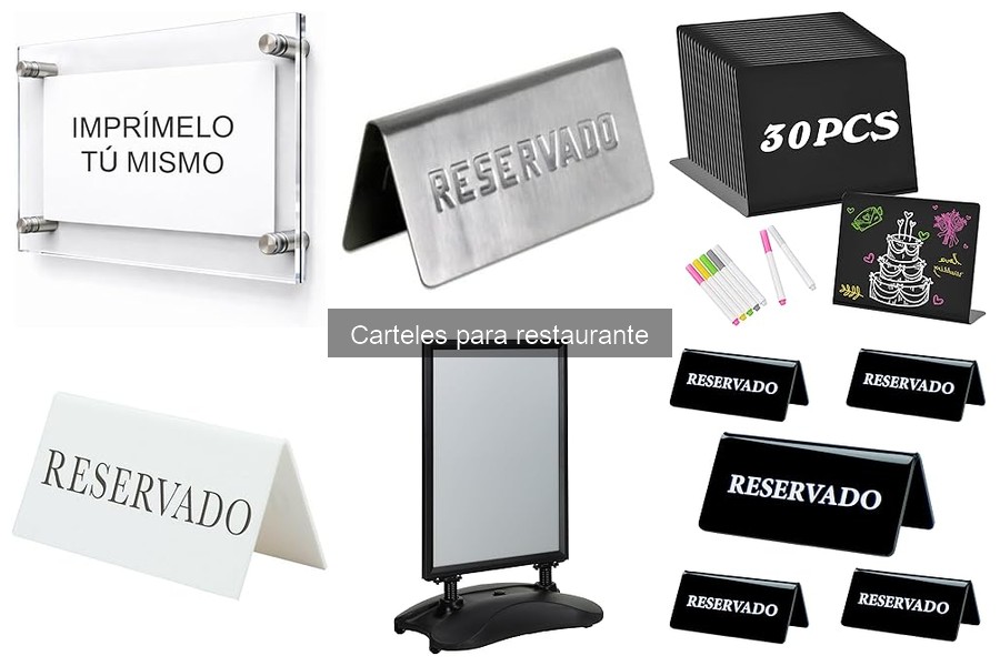 Comparativa de marcas de carteles para restaurantes
