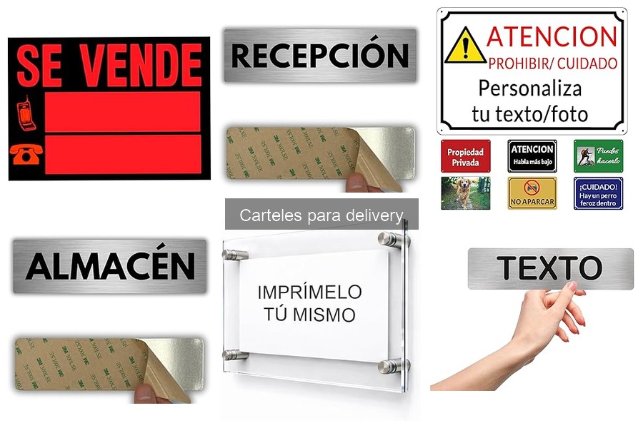 Comparativa de materiales para carteles de delivery
