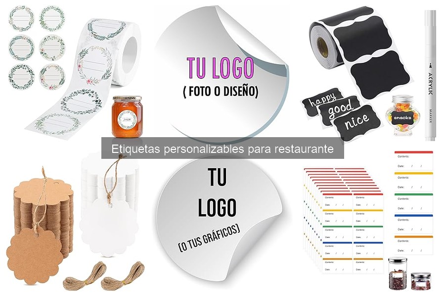 Comparativa de precios de etiquetas personalizables para restaurantes