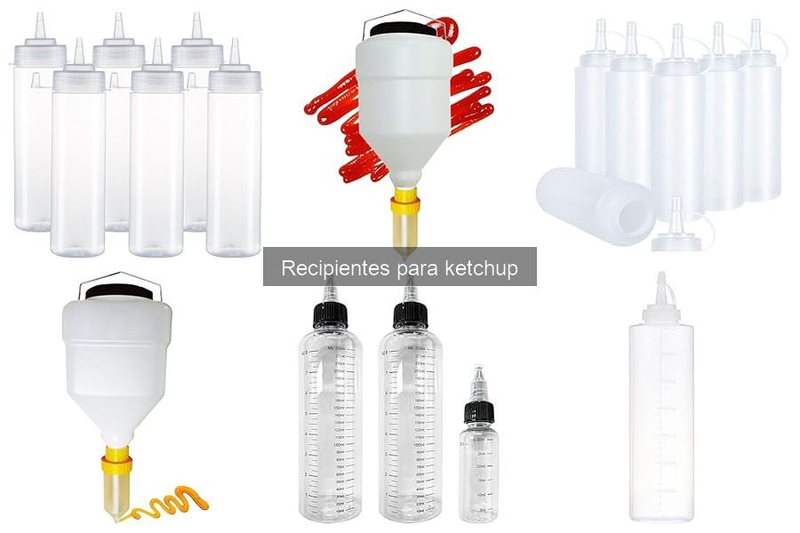 Comparativa de precios de recipientes para ketchup en Amazon