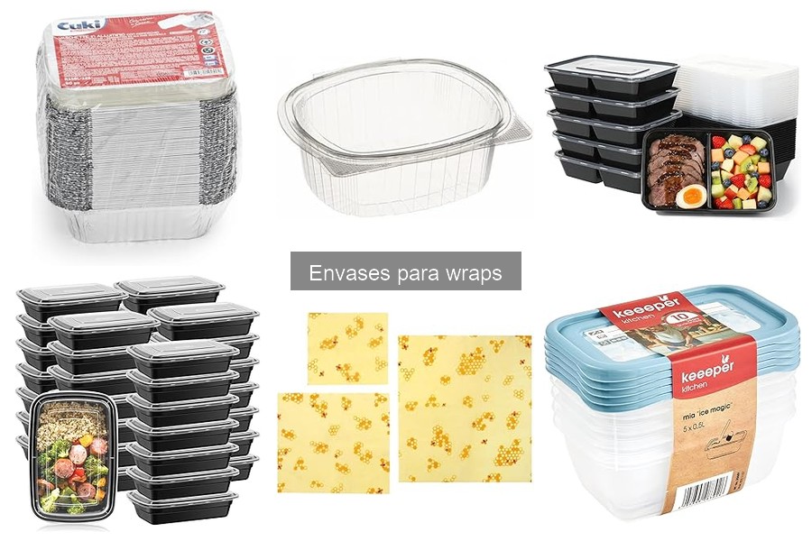 Comparativa: Envases Biodegradables vs. No Biodegradables para Wraps