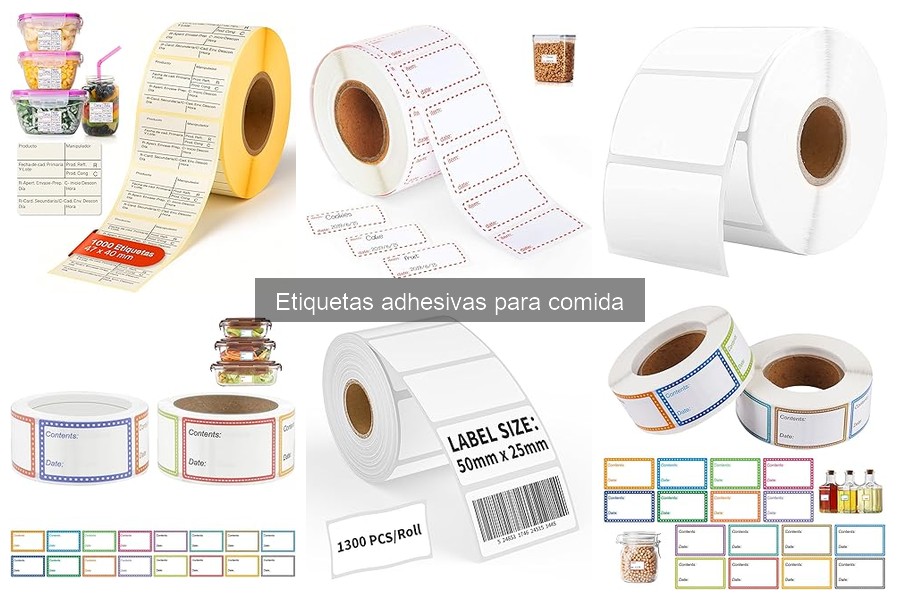 Comparativa: Etiquetas adhesivas vs. etiquetas impresas para comida