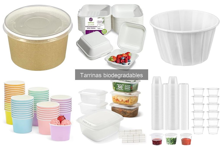 Comparativa tarrinas biodegradables vs tarrinas de plástico