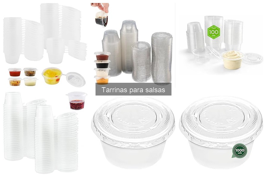 Comparativa: Tarrinas desechables vs reutilizables para salsas