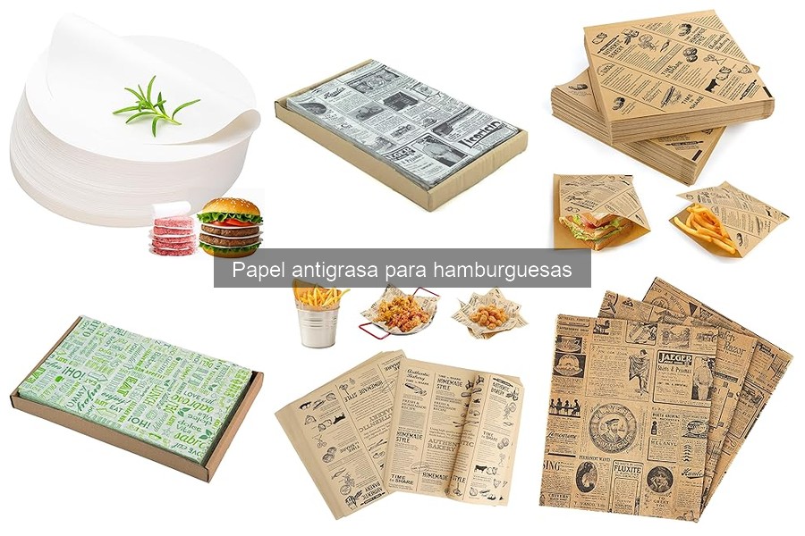Compra papel antigrasa para hamburguesas: mejores opciones