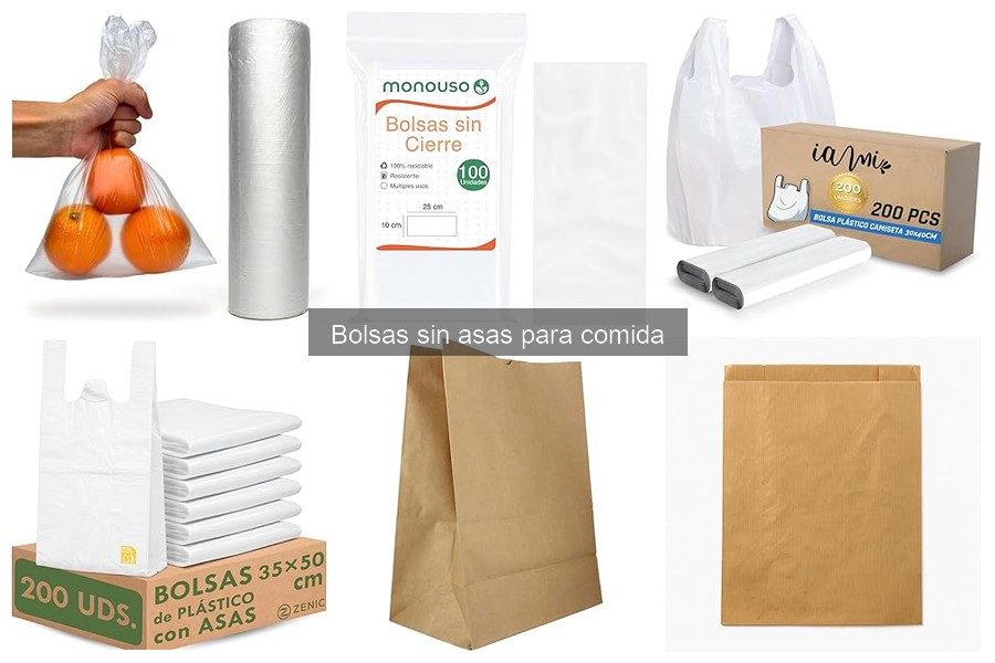 Consejos para usar bolsas sin asas para comida eficazmente